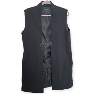 VERTIGO PARIS Womens Size 8 "Davina" Long Suit Vest with Zippered PocketsCareer